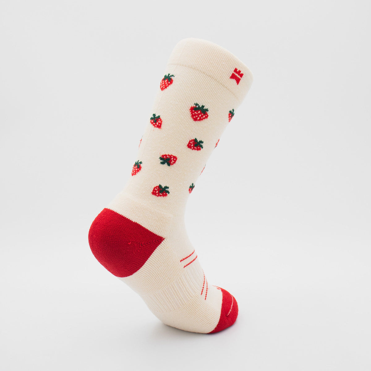 Strawberries - Crew Height Sock - Gilnokie