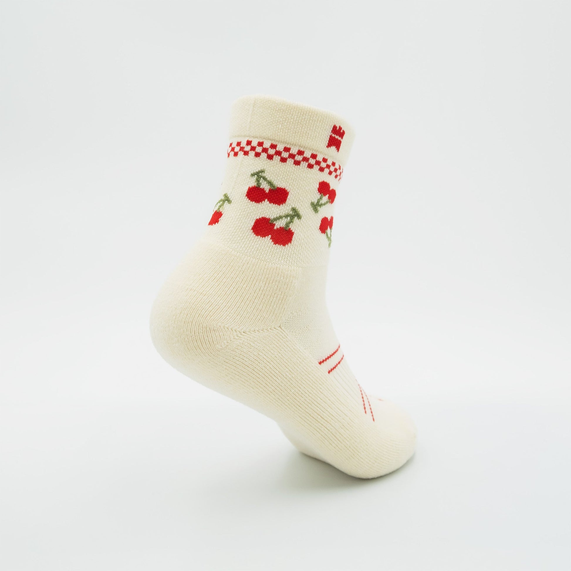 Cherry - Half - Crew Height Socks - 1223015031 - Gilnokie
