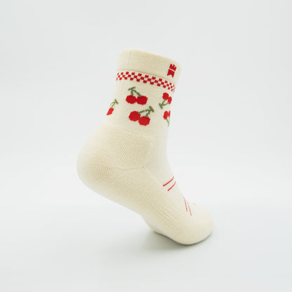 Cherry - Half - Crew Height Socks - 1223015031 - Gilnokie