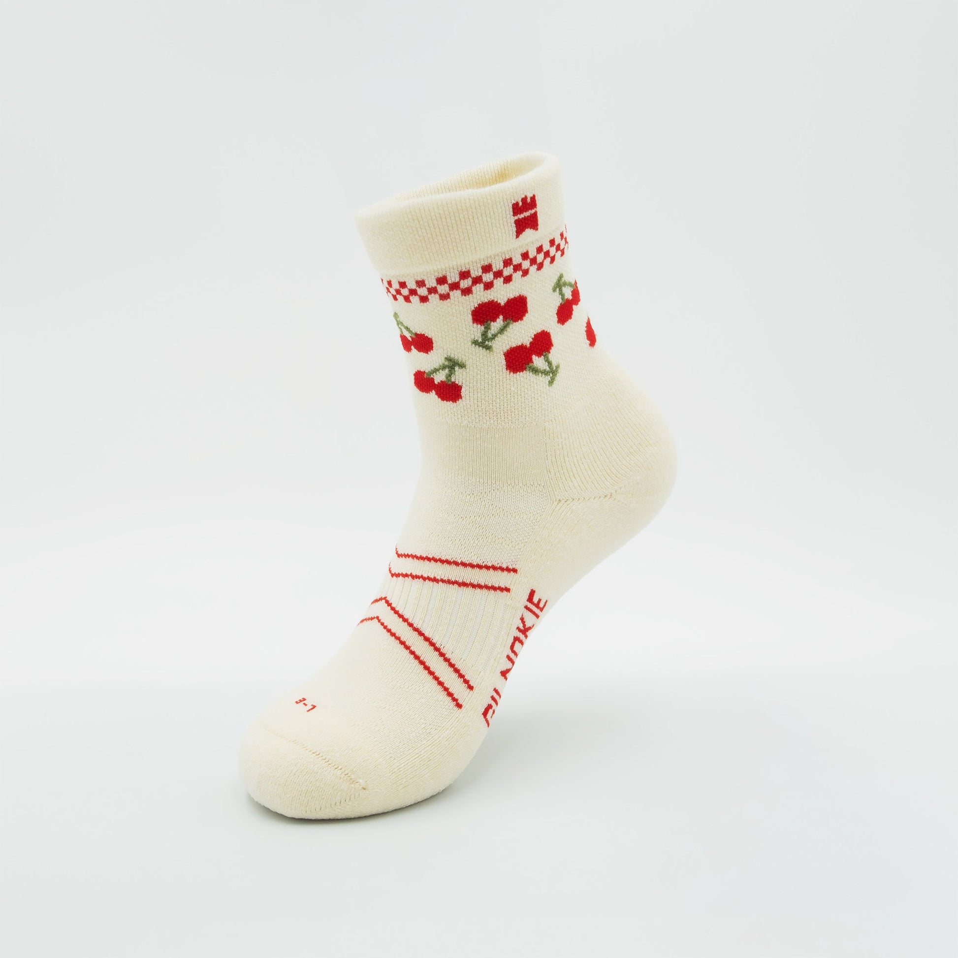 Cherry - Half - Crew Height Socks - 1223015031 - Gilnokie