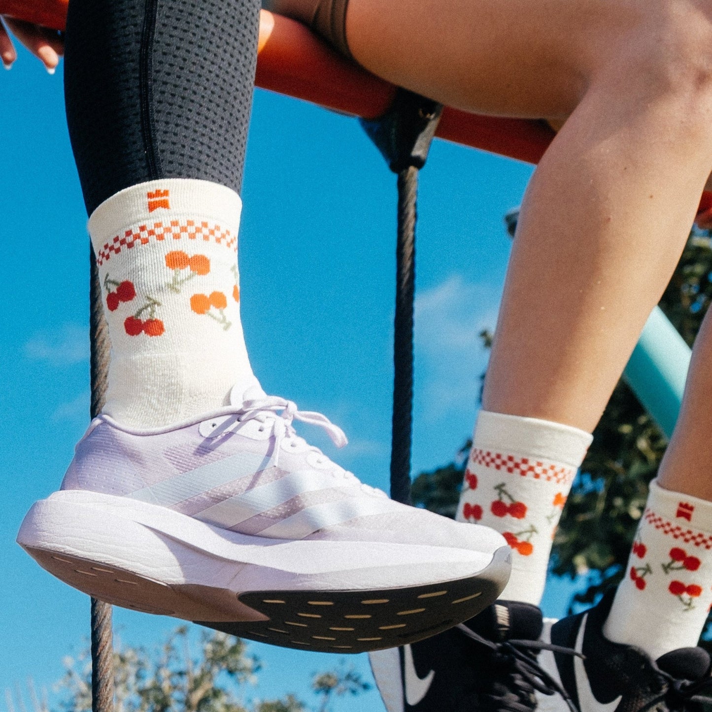 Cherry - Half - Crew Height Socks - 1223015031 - Gilnokie