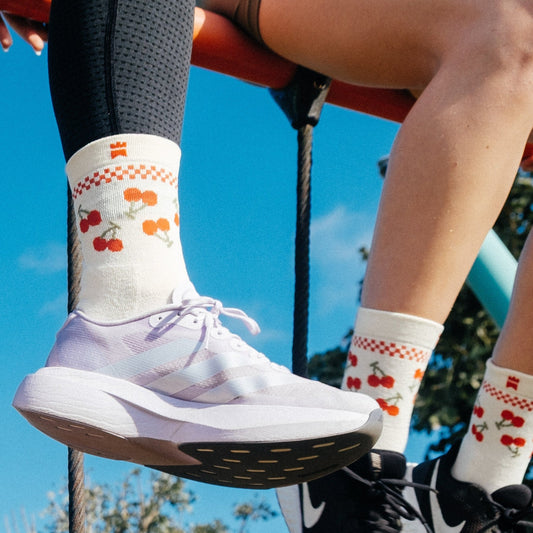 Cherry - Half - Crew Height Socks - 1223015031 - Gilnokie