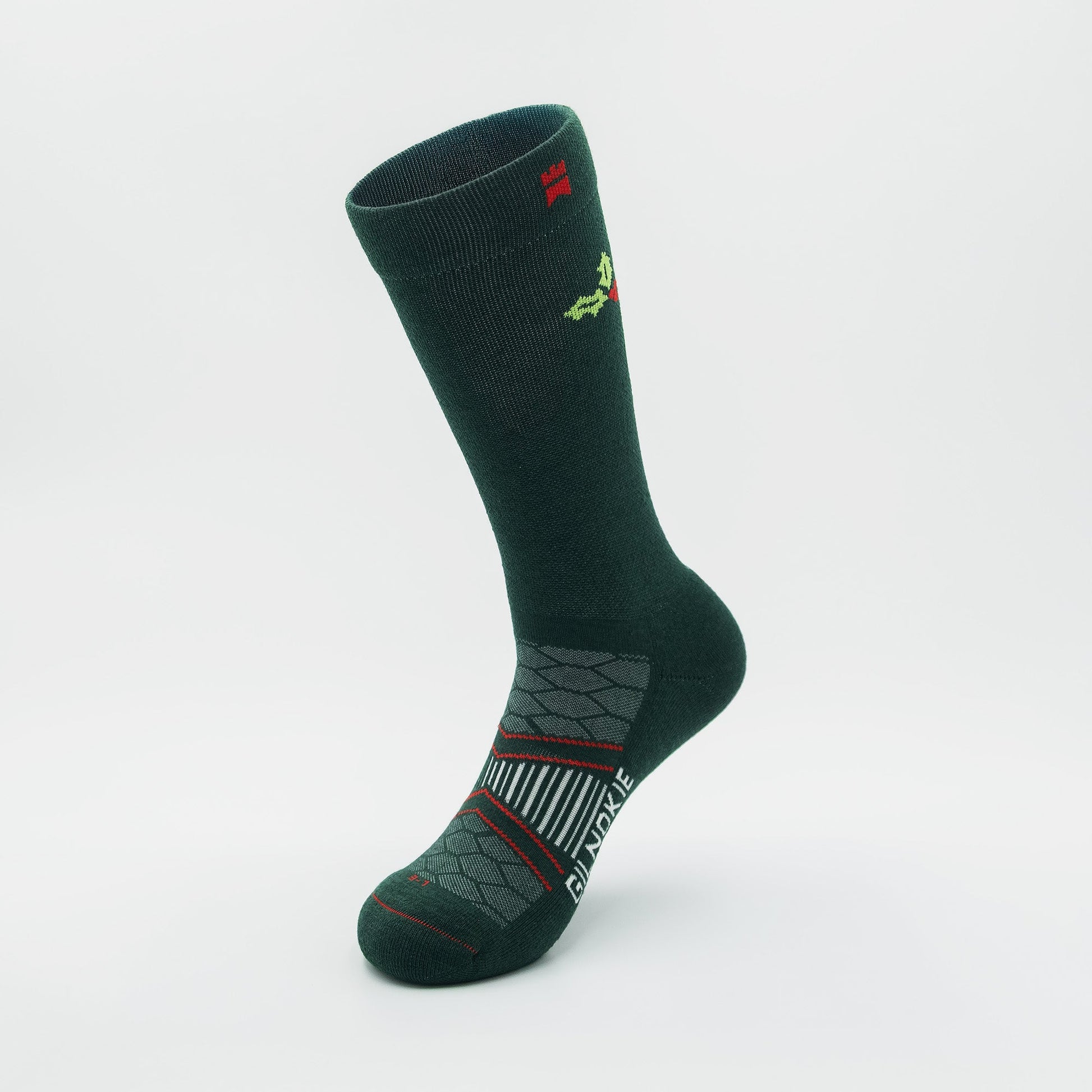 Christmas Holly Jolly - Crew Height Sock (2 Colours) -  - Gilnokie