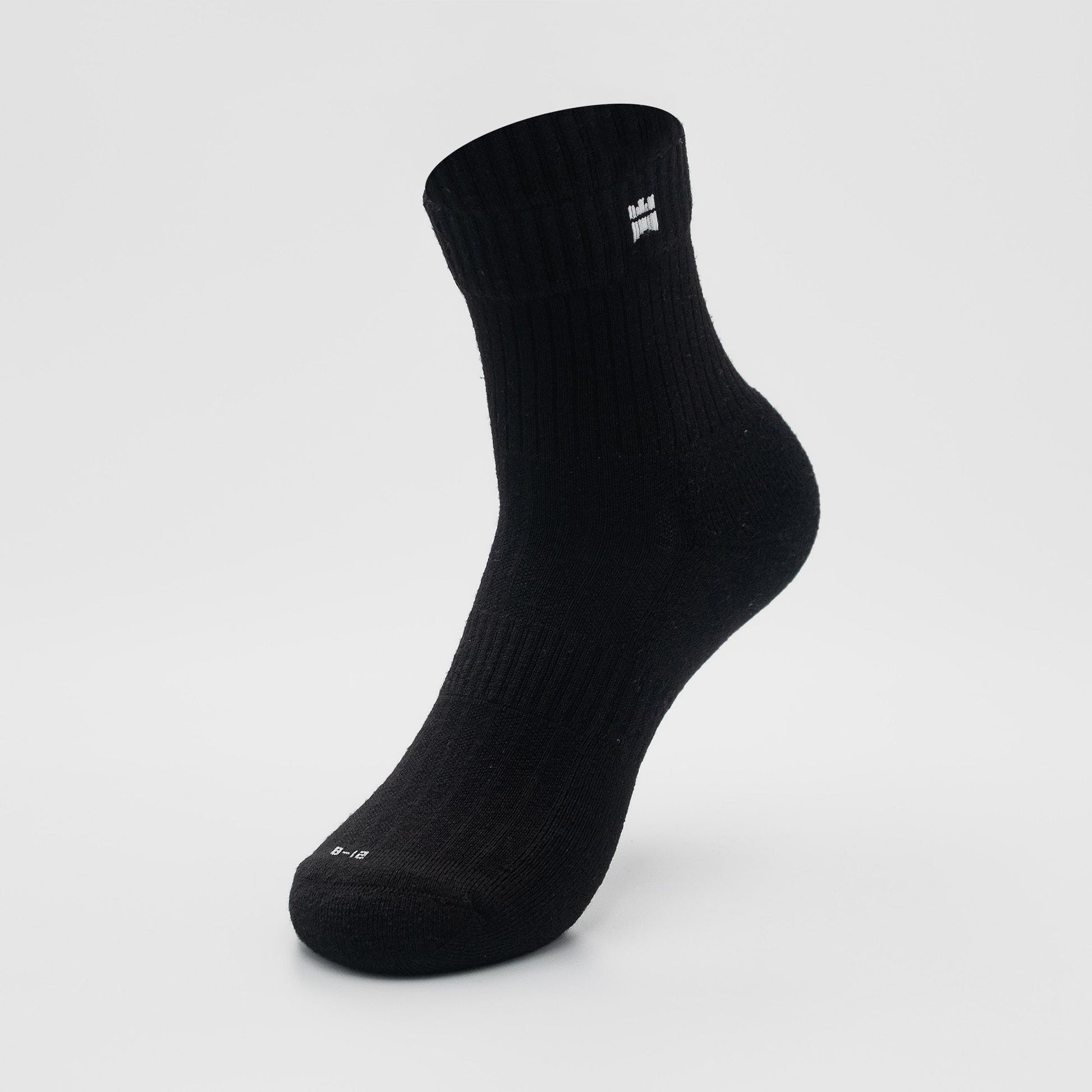 Ribbed Trainers - Half - Crew Height Socks (4 Colours) - T - B - W - 2152 - Gilnokie