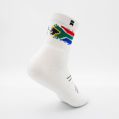 SA Flag - Half - Crew Height Socks - Gilnokie