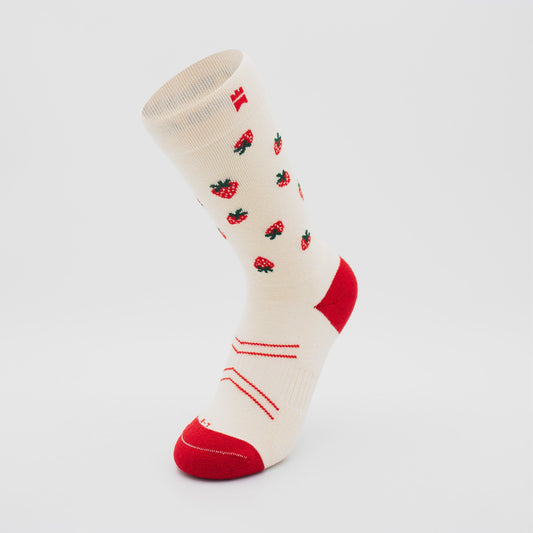 Strawberries - Crew Height Sock - Gilnokie